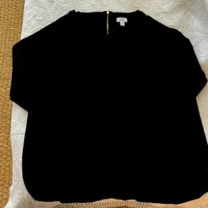 Women’s Crown & Ivy Long Sleeve Blouse w/ Gold Zipper XXL